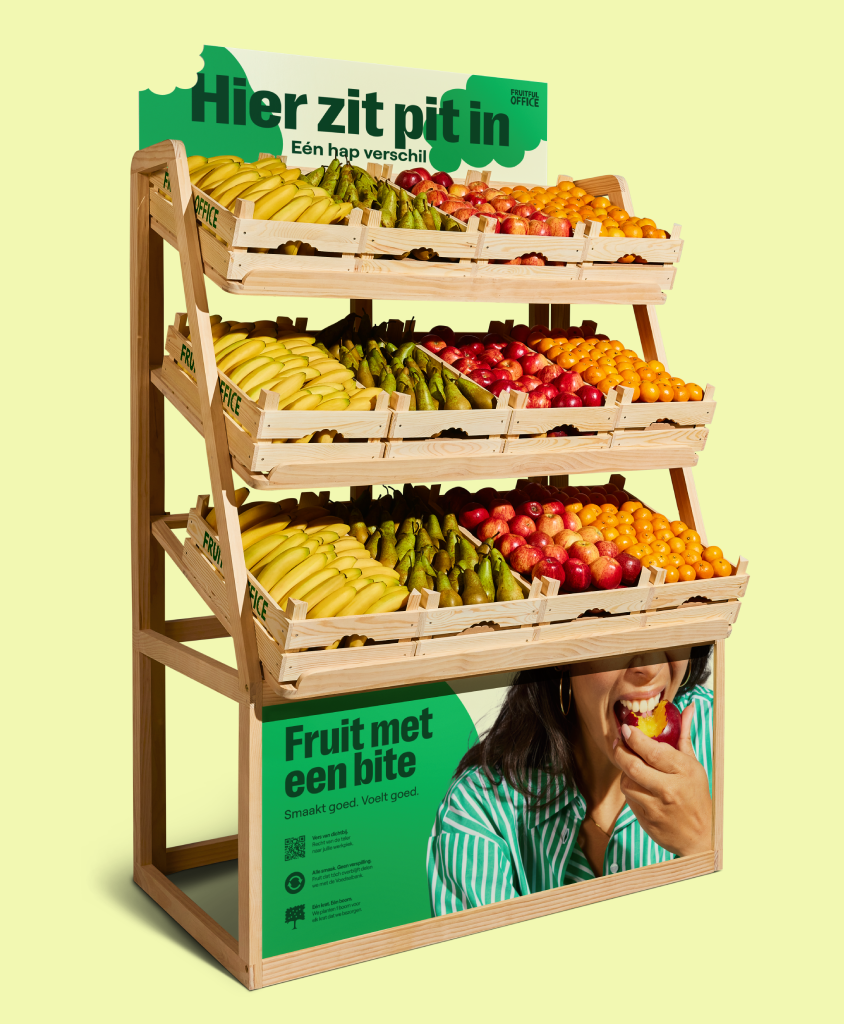 XXL display voor fruit – hoge capaciteit voor grote teams